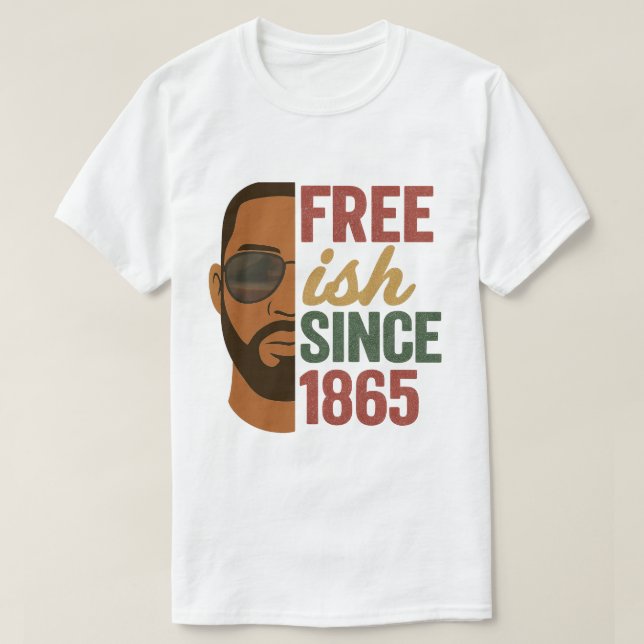 Freistaat seit 1865 Schwarzgeschichte T-Shirt (Design vorne)