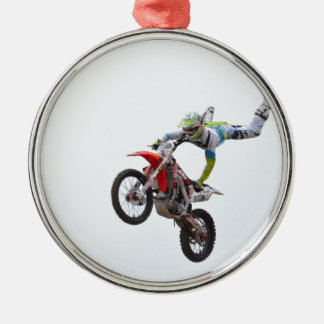 FreistilMotocross Silbernes Ornament