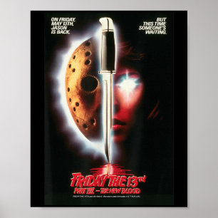 Freitag das 13. Halloween Design Jason ist zurück Poster