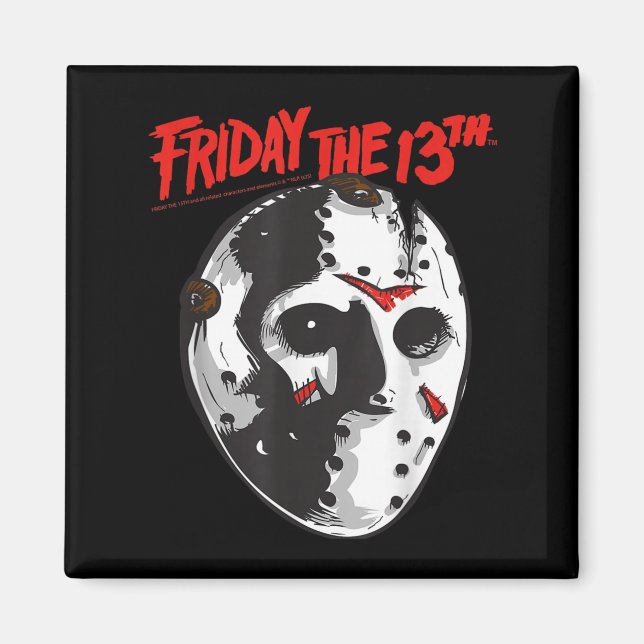 Freitag Das 13. Halloween Design Maske Art Magnet (Vorne)