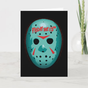 Freitag, den 13.   Blue Hockey Mask Graphic Karte