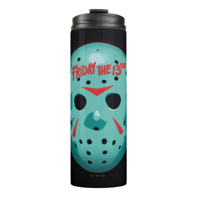 Freitag, den 13. | Blue Hockey Mask Graphic Thermosbecher (Vorderseite)