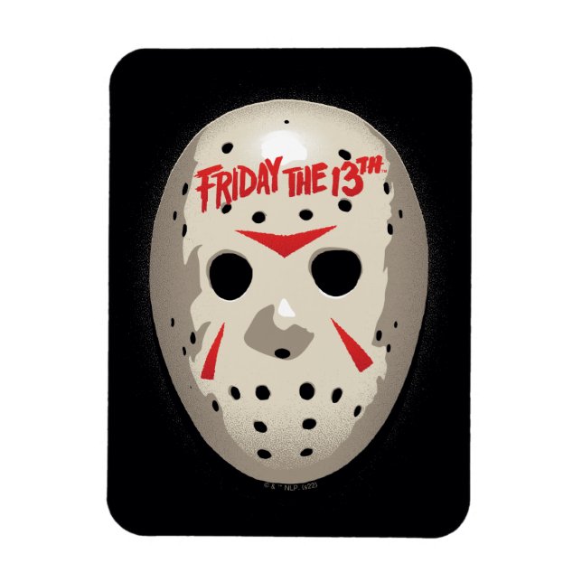 Freitag, den 13. | Hockey Mask Graphic Magnet (Vertikal)