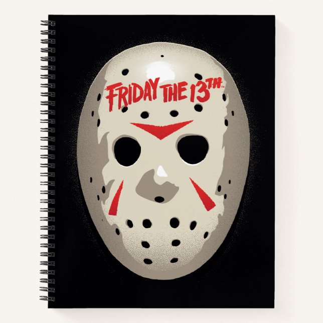 Freitag, den 13. | Hockey Mask Graphic Notizbuch (Vorderseite)