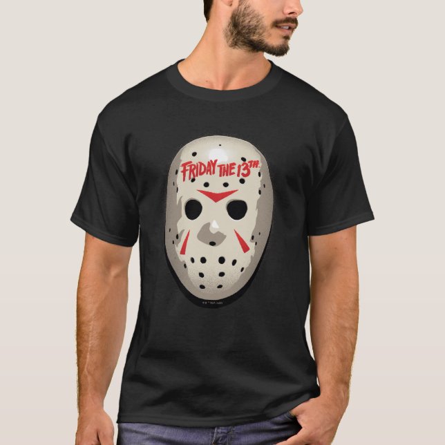 Freitag, den 13. | Hockey Mask Graphic T-Shirt (Vorderseite)