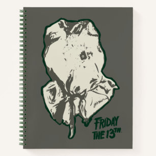 Freitag, den 13. Jason Voorhees Burlap Sack Notizbuch