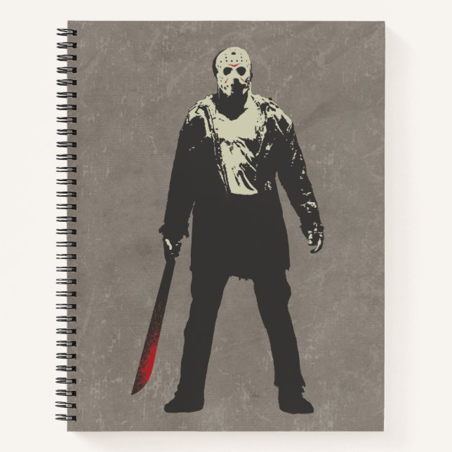 Freitag, den 13. | Jason Voorhees Character Art Notizbuch (Vorderseite)
