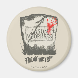 Freitag, den 13. Jason Voorhees Headstone Magnet