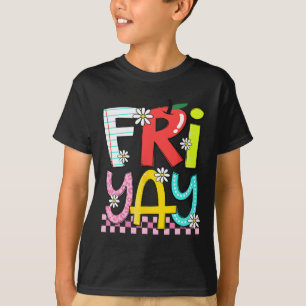 Freitag-froh Glücklicher Freitag Lustiges Wochenen T-Shirt