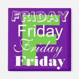 Freitag Geschäftstag der Woche Magnet