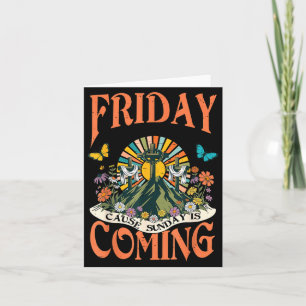 Freitag ist gut Sonntag kommt Christlich Karte
