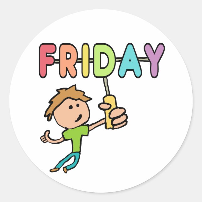 Freitag Runder Aufkleber (Vorderseite)