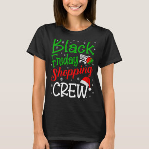 Freitag Shopping Crew Weihnachten Black Shopping F T-Shirt