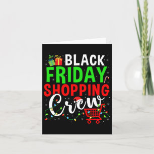 Freitag Shopping Crew Weihnachten Lights Black Sho Karte