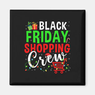Freitag Shopping Crew Weihnachten Lights Black Sho Magnet
