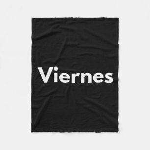 Freitag Tage der Woche Español Spanische Sprache Fleecedecke