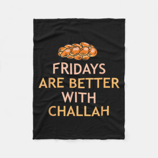 Freitage sind besser mit Challah jüdischer Brotbäc Fleecedecke