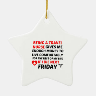 FREITAGER REISENURSE KERAMIK ORNAMENT