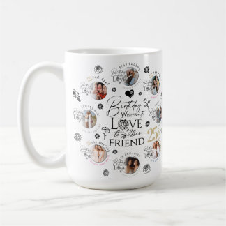 `FreitagGeburtstags-Fotocollage Kaffeetasse