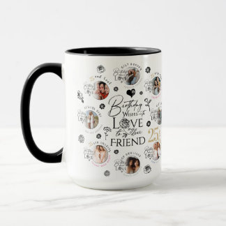 `FreitagGeburtstags-Fotocollage Tasse