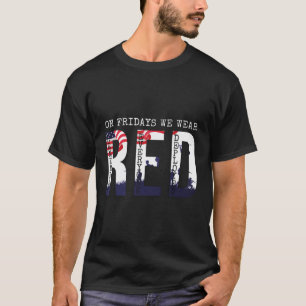 Freitags tragen wir die amerikanische Flagge Milit T-Shirt