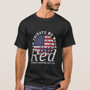 Freitags tragen wir die amerikanische Flagge Milit T-Shirt