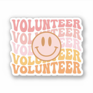 Freiwillige Arbeit, Geschenk für Freiwillige Aufkleber