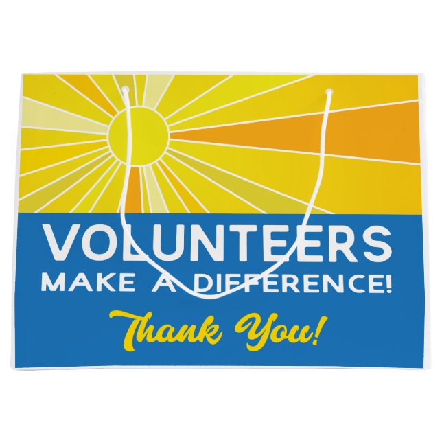 Freiwillige bewerten große geschenktüte (Vorderseite)