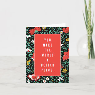 Freiwillige Dankeskarte