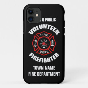 Freiwillige Feuerwehrmann-Namen-Schablone Case-Mate iPhone Hülle