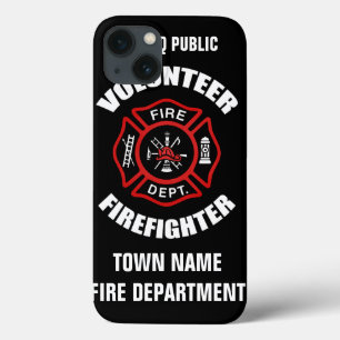 Freiwillige Feuerwehrmann-Namen-Schablone Case-Mate iPhone Hülle