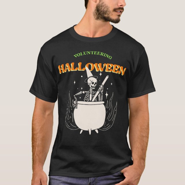 Freiwillige Halloween-Freunde T-Shirt (Vorderseite)