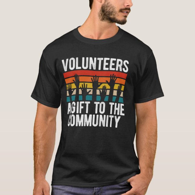 Freiwillige in der Gemeinschaft T-Shirt (Vorderseite)