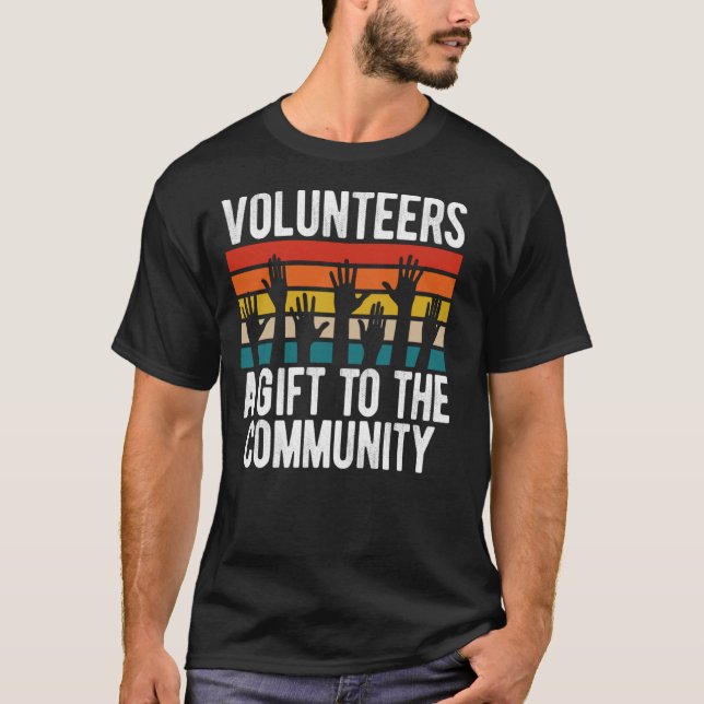 Freiwillige in der Gemeinschaft T-Shirt (Vorderseite)