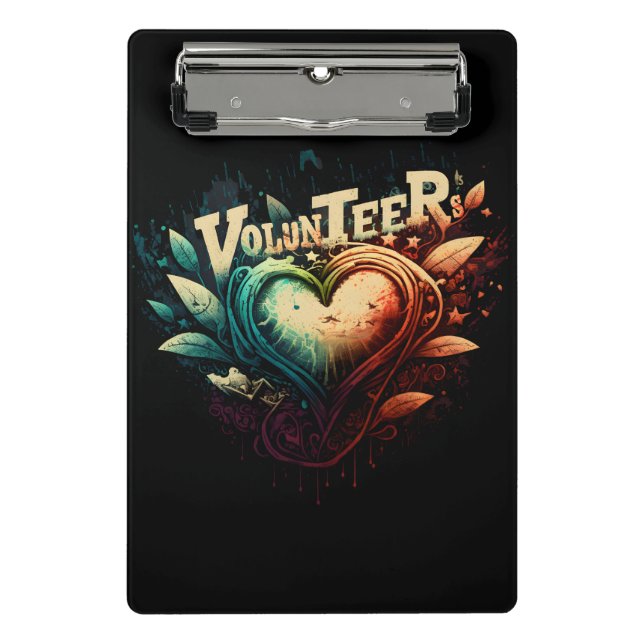 Freiwillige Mini Klemmbrett (Vorderseite)