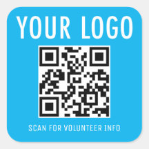 Freiwillige QR-Code-Aufkleber für benutzerdefinier