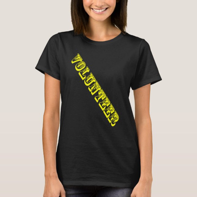 Freiwillige Stellenbesatzung Veranstaltung Uniform T-Shirt (Vorderseite)