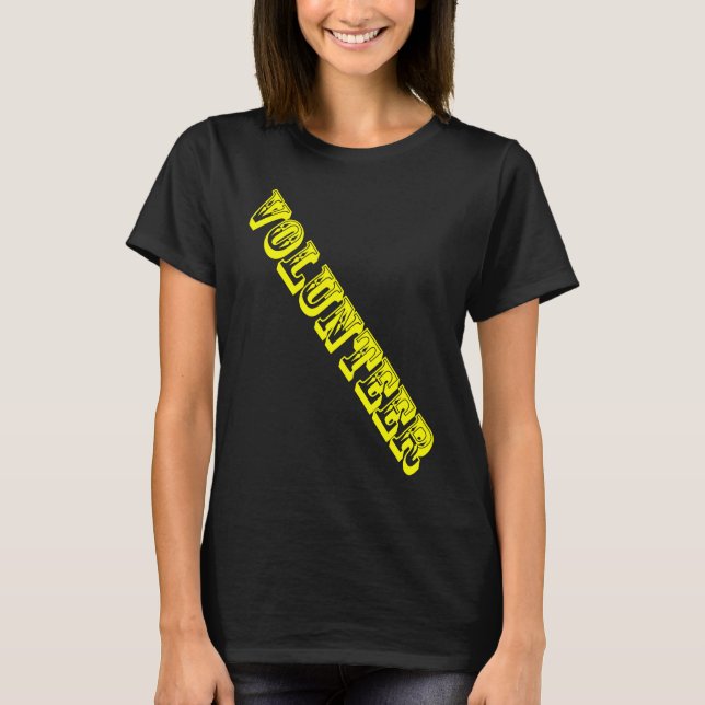 Freiwillige Stellenbesatzung Veranstaltung Uniform T-Shirt (Vorderseite)
