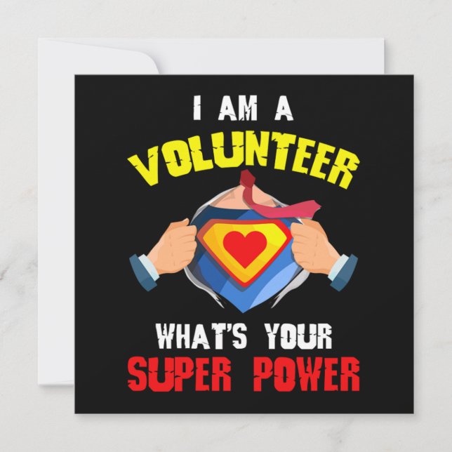 Freiwillige Supermacht Freiwillige Rescu Einladung (Vorderseite)