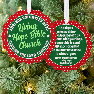 Freiwillige Wertschätzung Papier Ornament - Weihna Karte