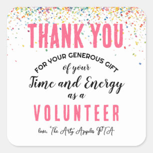 Freiwillige Wertschätzung Woche Aufkleber Gips