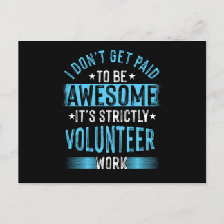 Freiwillige Wohltätigkeit Freiwillige Postkarte