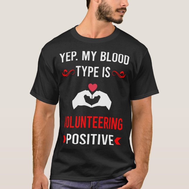 Freiwilliger Bluttyp T-Shirt (Vorderseite)