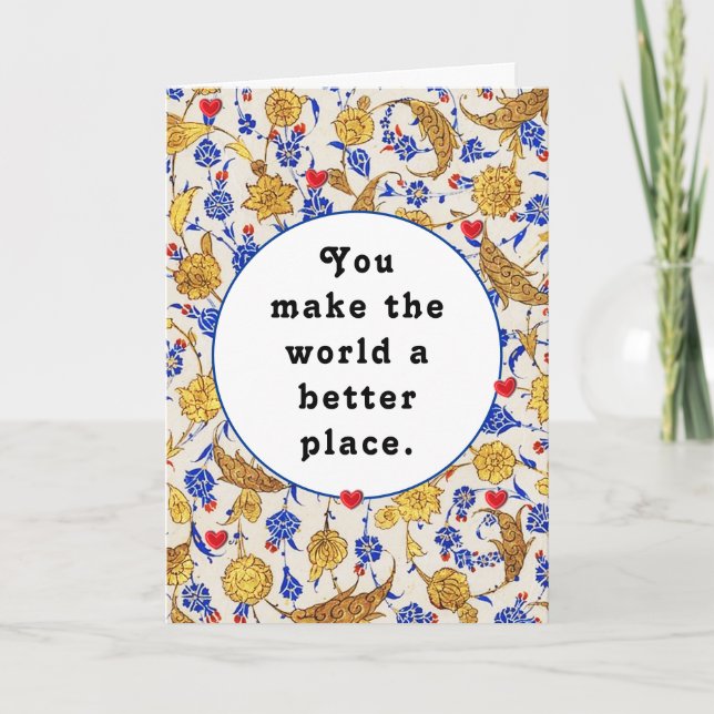 Freiwilliger Dankeskarte (Vorderseite)