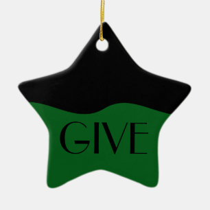 Freiwilliger: Das bestste Geschenk gibt sich Keramik Ornament