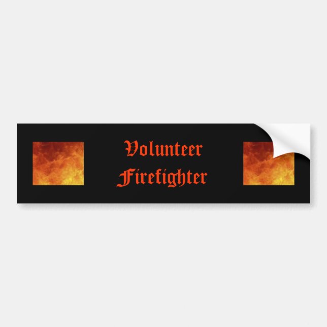Freiwilliger Feuerwehrmann-Autoaufkleber Autoaufkleber (Vorne)