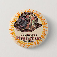 Freiwilliger Feuerwehrmann-Button