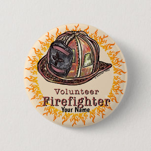 Freiwilliger Feuerwehrmann-Button Button