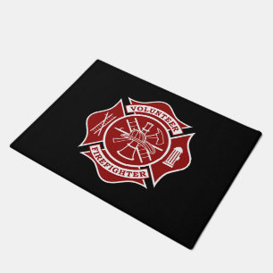 Freiwilliger Feuerwehrmann Doormat - 18"x24" Fußmatte