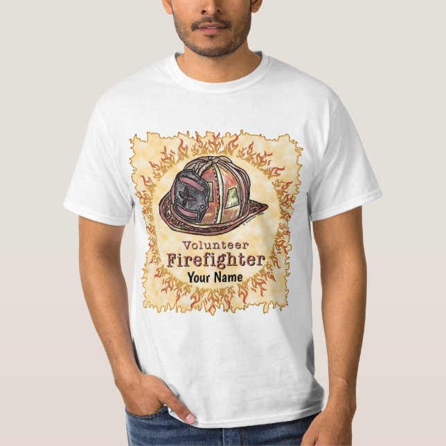 Freiwilliger Feuerwehrmann-T - Shirt (Vorderseite)